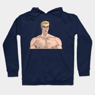 Big buff guy with glasses Hoodie